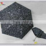 19" 3 Fold UV Protection Umbrella