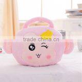 Hot-selling New Lovely Smile Monkey Style Office Car Children's Usb Driving Warm Baby Cushion Blanket 3 in 1 Set Plush Quilt