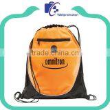 Wholesale Polyester Sports Drawstring Bags Backpack With Logo thumbnail-3