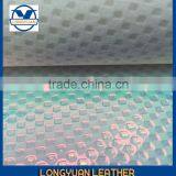Color Change Leather Embossed Vinyl Fabric PU Leather Factory thumbnail-2