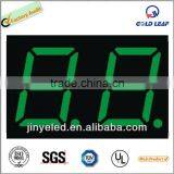 0.39"pure Green 7 Segment Led Display 2 Digits