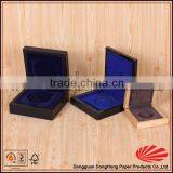 Dongguan Manufacture Wood Velvet Jewelry Box for Pendant