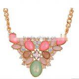 Retro Short Chain Necklace Pendant Gem Diamond Jewelry Wholesale thumbnail-4