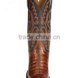 Black Brown Cowgirl&cowboy Genuine Leather Western Caiman Ultra Belly Boots Wholesale thumbnail-6