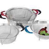 kitchen helper stainless steel kitchen drawer basket for fruit and vegetable