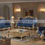 The Most Top Genuine Leather Sofa Wooden Carved Design Kings Sofa thumbnail-1