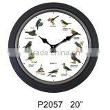 Large Promotional Plastic Bird Sounds Wall Clock thumbnail-2