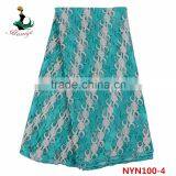 NYN100 Softable Tulle Lace for Party French Lace Fabric Jacquard African Net Lace Fabric