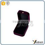Customized With Botton Flocking Velvet Cover Ring Packaging Box thumbnail-5