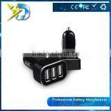 Universal Hot Selling 2015 Aluminium 3 Port Usb Car Charger With 5.2A Output
