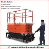 Sinolift SJY(II) Mobile Scissor Lift Platform with Traction Device