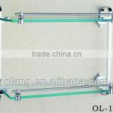 Bathroom Hanging Brass and Glass Shelf Double Layers OL-1612