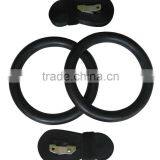 GYMNASTIC OLYMPIC TRAINING GYM STREGNTH RINGS TOP QUALITY PORTABLE GYM FITNESS RING thumbnail-1