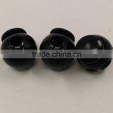 Black Adjustable Ball/round Plastic Cord Lock Plastic Cord Stopper K-072 thumbnail-2