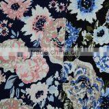 New fashion style custom woven printed spun rayon fabric