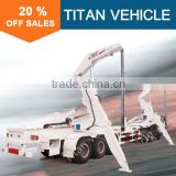 Tri axle side loading container lift sidelifter truck trailer