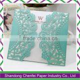 New Design Creative Printable Laser Cut Wedding Invitation Metal Card thumbnail-2