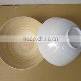 White Lacquer Outside Bamboo Bowl for Kitchenware From Leading Vietnam Company thumbnail-2
