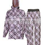Excellent Waterproof Performance Pvc Sheet as Coating With Polyester Knitting Fabric as Backing Rain Wear thumbnail-1