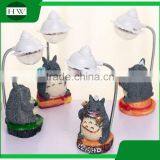 Plastic Resin Decorative Cartoon Totoro Eye Protection Battery Operated Led Study Reading Desk Table Touch Night Light Lamp thumbnail-2