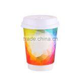 17.5oz 500ML Cheap Custom Printed Disposable costa Double Walls Paper Cup for Coffee Hot Chocolate Drinks