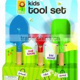 Kid's 3-Piece Garden Tool Set With Wooden Handle thumbnail-1