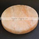 Round Natural Himalayan Rock Crystal Salt Plates for Cooking thumbnail-1