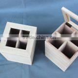 Custom Wooden 4 Bottles Wine Shipping Beer Crates for Sale thumbnail-2