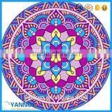 Large Round Donut Beach Towel Cotton Print For Stand by Custom thumbnail-2