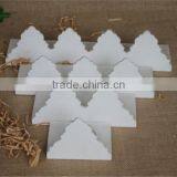White Handmade Decorative Craved Wooden Candle Stand thumbnail-3