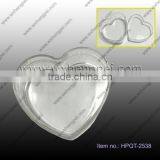 Cleverish Portable Cute Transparent Heart Plastic Storage Jewelry Wedding Box Kit thumbnail-1