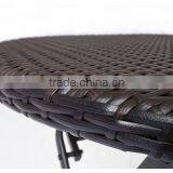 3 Piece Outdoor Patio Rattan Bistro Small Dining Chair Set thumbnail-4