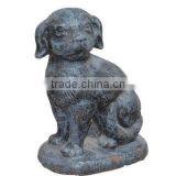 China supplier metal statue garden cast iron dog statues animal statue