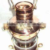 Nautical Ship Lantern, Antique Copper Lantern, Brass Ship Lanterns, Copper Outdoor Lantern, Copper Hurricane Lantern, thumbnail-4