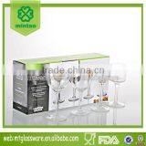 2-3oz Top Grade 4 Clear Mini Wine Shot Glass Set With Gift Dacking thumbnail-1