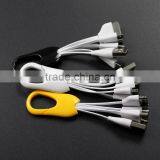 Mountaineering Buckle 4 in 1 Multiple Adjustable USB Adapter Charging Cable for Promotion thumbnail-1