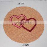 Glass Bead Place Mats With Heart Patterns Other Colours Also Available thumbnail-1