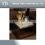 High End Classic Model Wooden Base Marble Coffee Table thumbnail-1