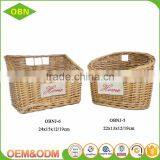 Wholesale Graceful Hand Weaved Flat Washable Poly Rattan Bread Willow Wicker Basket thumbnail-1