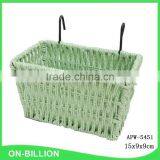 Fancy Colored Paper Rope Weaving Hanging Storage Baskets thumbnail-6