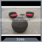 Rattan Coffee Table and Chairs for Patio, Yard, Coffee Shop thumbnail-2