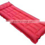 red color rubber air bed rubberised cotton