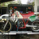 Towbar Dirt Small Motor Bike Motorcycle Motorbike Utility Trailer 2 Arms Carrier Rack With Ramp For Sale thumbnail-1