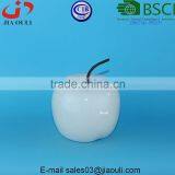 BSCI Audit Factory Decorative Ceramic Apple, Ceramic White Apple Decorative Fruit thumbnail-3