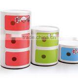 Drawer Type Round Bedside Table/Jewelry Cabinet Storage Box / Finishing Box thumbnail-1