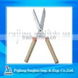 Wood handle carbon steel hedge shears, wooden handle long handle pruning shears