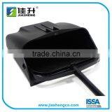 Plastic Lobby Dust Pan With Vinyl Coated Steel Handle Black thumbnail-4