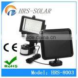 OUTDOOR GARDEN LED SOLAR SECURITY WALL LIGHTING PIR SENSOR SPOT LAMP