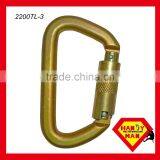 ANSI-2448TL Galvanized Steel Classic D Type Twist Lock ANSI Carabiner thumbnail-4