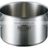 Bistro 3-ply Stainless Steel Half Stock Pot Range Half Kitchen Pot Electromagnetic Cooking Pot thumbnail-1